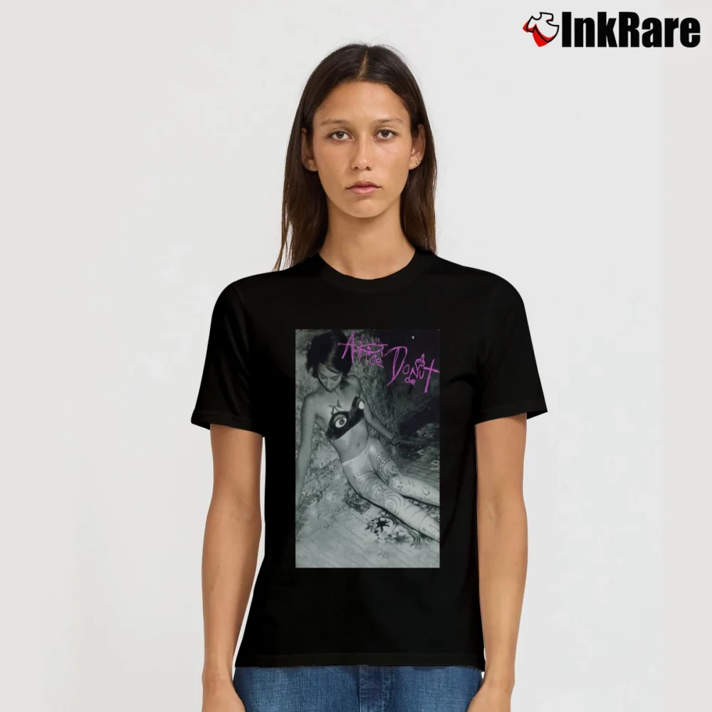Women’s 1990s Alice Donut Magdalene Punk Rock Band Signature T-Shirt in black | Soft, Flattering Fit