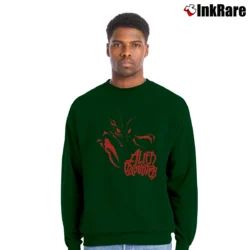 Men’s 1990s Alien Encounter Walt Disney Memorial Design Crewneck Sweatshirt in forest green | Cozy Fabric, Clean Style