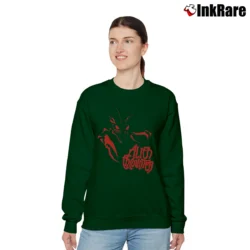 Women’s 1990s Alien Encounter Walt Disney Memorial Design Relaxed Sweatshirt in forest green | Soft, Laid-Back Vibe
