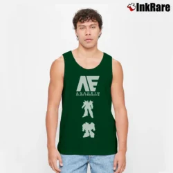 Men’s 1990s Anime Gundam Anaheim Electronics Tank Top in forest green | Breathable, Active-Friendly Design