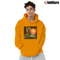 Men’s 1990s Boba Fett Star Wars Pullover Hoodie in orange | Cozy, Durable, Modern Fit