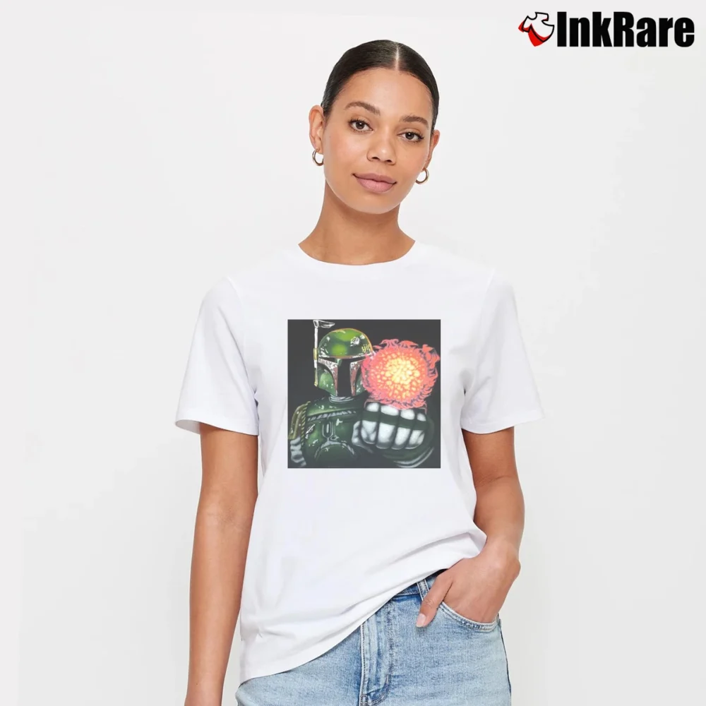 Women’s 1990s Boba Fett Star Wars Signature T-Shirt in white | Soft, Flattering Fit