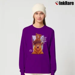 Women’s 1990s Brother Bear Cartoon Disney Long-Sleeve Top in purple | Sleek, Versatile, All-Season