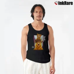 Men’s 1990s Brother Bear Cartoon Disney Tank Top in black | Breathable, Active-Friendly Design