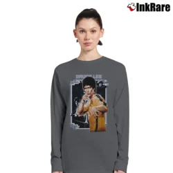 Women’s 1990s Bruce Lee The Dragon Chinese Legend Movie Long-Sleeve Top in charcoal | Sleek, Versatile, All-Season