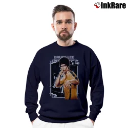 Men’s 1990s Bruce Lee The Dragon Chinese Legend Movie Crewneck Sweatshirt in navy | Cozy Fabric, Clean Style