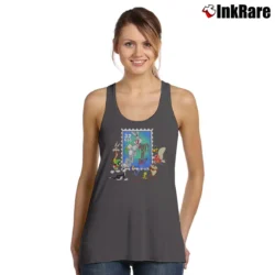 Women’s 1990s Bugs Bunny Looney Tunes 32 Cent Stamp Tank Top in charcoal | Lightweight, Movement-Friendly