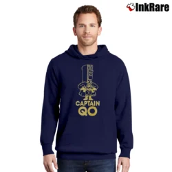 Men’s 1990s Captain Qo Circuit Breaker Summit Group Cartoon Pullover Hoodie in navy | Cozy, Durable, Modern Fit