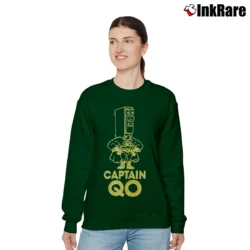 Women’s 1990s Captain Qo Circuit Breaker Summit Group Cartoon Relaxed Sweatshirt in forest green | Soft, Laid-Back Vibe