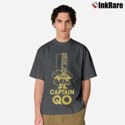 Men’s 1990s Captain Qo Circuit Breaker Summit Group Cartoon Classic T-Shirt in charcoal | Soft, Breathable Everyday Wear