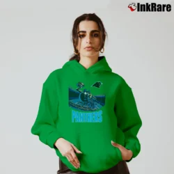 Women’s 1990s Carolina Panthers Tasmanian Devil Looney Tunes Cozy Hoodie in irish green | Warm, Structured, Stylish