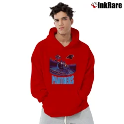 Men’s 1990s Carolina Panthers Tasmanian Devil Looney Tunes Pullover Hoodie in red | Cozy, Durable, Modern Fit