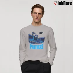 Men’s 1990s Carolina Panthers Tasmanian Devil Looney Tunes Long-Sleeve Shirt in sport grey | Sleek, Lightweight, Year-Round Wear