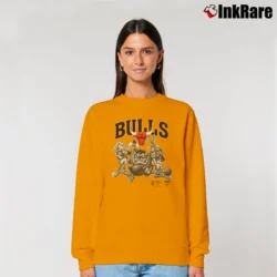 Women’s 1990s Chicago Bulls Looney Tunes Classic Relaxed Sweatshirt in orange | Soft, Laid-Back Vibe