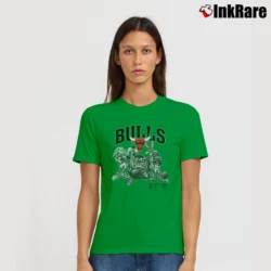 Women’s 1990s Chicago Bulls Looney Tunes Classic Signature T-Shirt in irish green | Soft, Flattering Fit