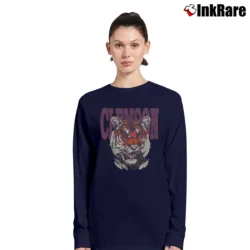 Women’s 1990s Clemson Tigers Vintage Long-Sleeve Top in navy | Sleek, Versatile, All-Season