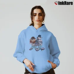 Women’s 1990s Colorado Rockies Looney Tunes Cozy Hoodie in light blue | Warm, Structured, Stylish