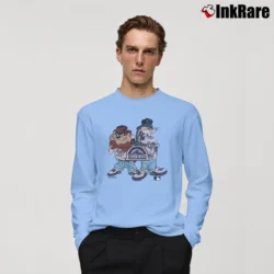 Men’s 1990s Colorado Rockies Looney Tunes Long-Sleeve Shirt in light blue | Sleek, Lightweight, Year-Round Wear