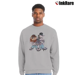 Men’s 1990s Colorado Rockies Looney Tunes Crewneck Sweatshirt in sport grey | Cozy Fabric, Clean Style
