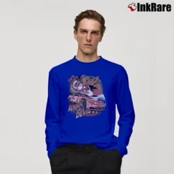 Men’s 1990s Dale Earnhardt Tasmanian Devil Nascar Looney Tunes Long-Sleeve Shirt in royal blue | Sleek, Lightweight, Year-Round Wear
