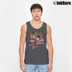 Men’s 1990s Dale Earnhardt Tasmanian Devil Nascar Looney Tunes Tank Top in charcoal | Breathable, Active-Friendly Design