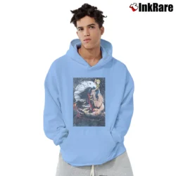 Men’s 1990s Dale Keown Pitt Marvel Comics Artist Pullover Hoodie in light blue | Cozy, Durable, Modern Fit