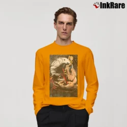 Men’s 1990s Dale Keown Pitt Marvel Comics Artist Long-Sleeve Shirt in orange | Sleek, Lightweight, Year-Round Wear