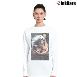Women’s 1990s Dale Keown Pitt Marvel Comics Artist Long-Sleeve Top in white | Sleek, Versatile, All-Season