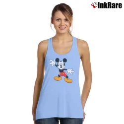 Women’s 1990s Disney Big Logo Mickey Mouse Tank Top in light blue | Lightweight, Movement-Friendly