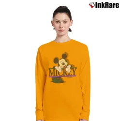 Women’s 1990s Disney Mickey Mouse Florida Long-Sleeve Top in orange | Sleek, Versatile, All-Season