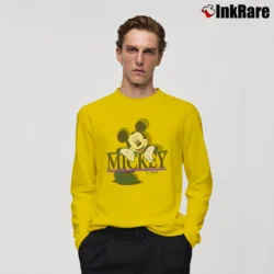 Men’s 1990s Disney Mickey Mouse Florida Long-Sleeve Shirt in yellow | Sleek, Lightweight, Year-Round Wear