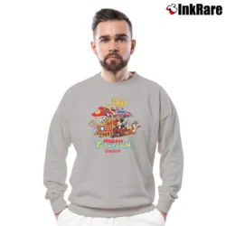 Men’s 1990s Disneyland Mickey's Toontown Characters Crewneck Sweatshirt in sport grey | Cozy Fabric, Clean Style