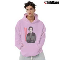 Men’s 1990s Don Henley Music Tour Pullover Hoodie in light pink | Cozy, Durable, Modern Fit