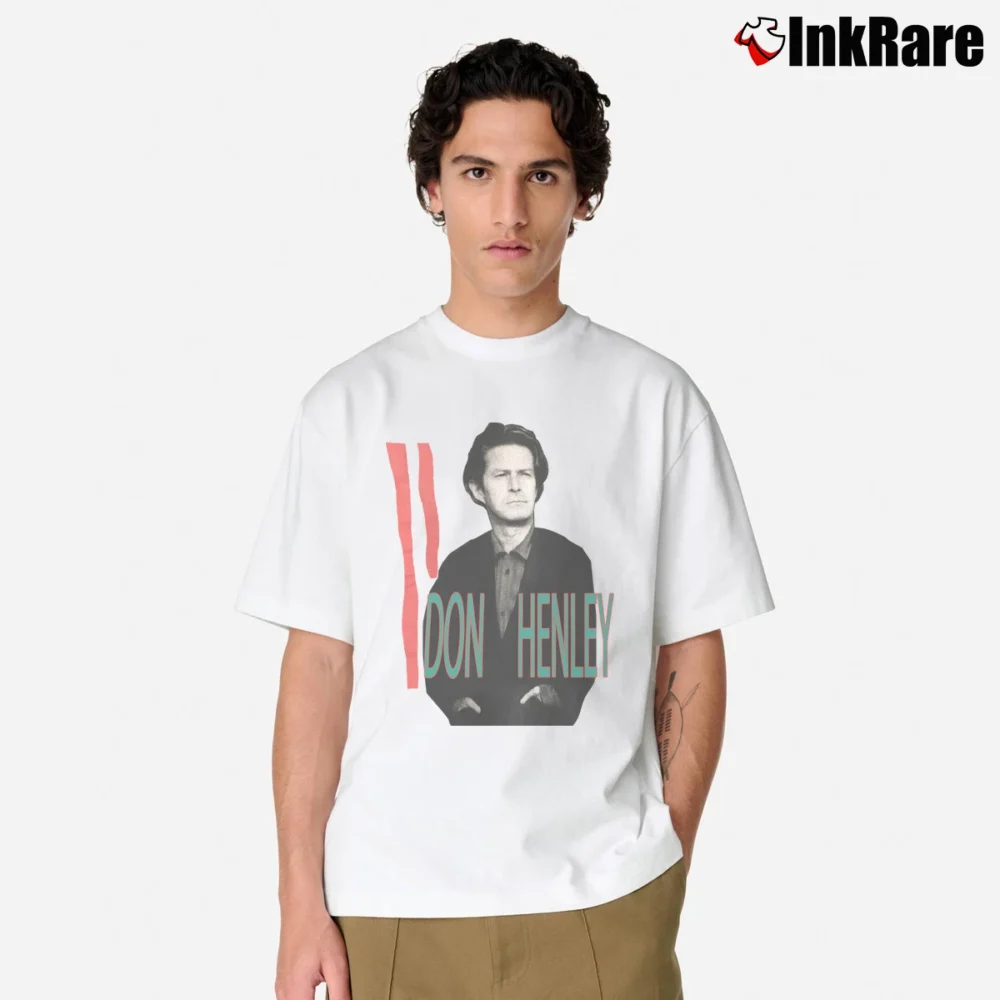 Men’s 1990s Don Henley Music Tour Classic T-Shirt in white | Soft, Breathable Everyday Wear