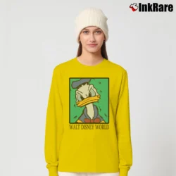 Women’s 1990s Donald Duck Cartoon Disney World Long-Sleeve Top in yellow | Sleek, Versatile, All-Season