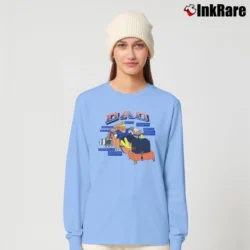 Women’s 1990s Father's Day Looney Tunes Foghorn Leghorn Long-Sleeve Top in light blue | Sleek, Versatile, All-Season