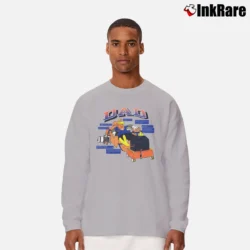 Men’s 1990s Father's Day Looney Tunes Foghorn Leghorn Long-Sleeve Shirt in sport grey | Sleek, Lightweight, Year-Round Wear