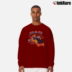 Men’s 1990s Fathers Day Foghorn Leghorn Looney Tunes Character Long-Sleeve Shirt in maroon | Sleek, Lightweight, Year-Round Wear
