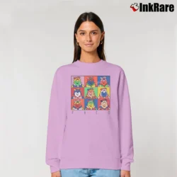 Women’s 1990s Flintstones Distressed Fred Relaxed Sweatshirt in light pink | Soft, Laid-Back Vibe