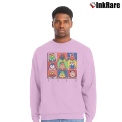 Men’s 1990s Flintstones Distressed Fred Crewneck Sweatshirt in light pink | Cozy Fabric, Clean Style
