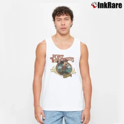 Men’s 1990s Fort Wilderness Resort Disney World Mickey Mouse Tank Top in white | Breathable, Active-Friendly Design