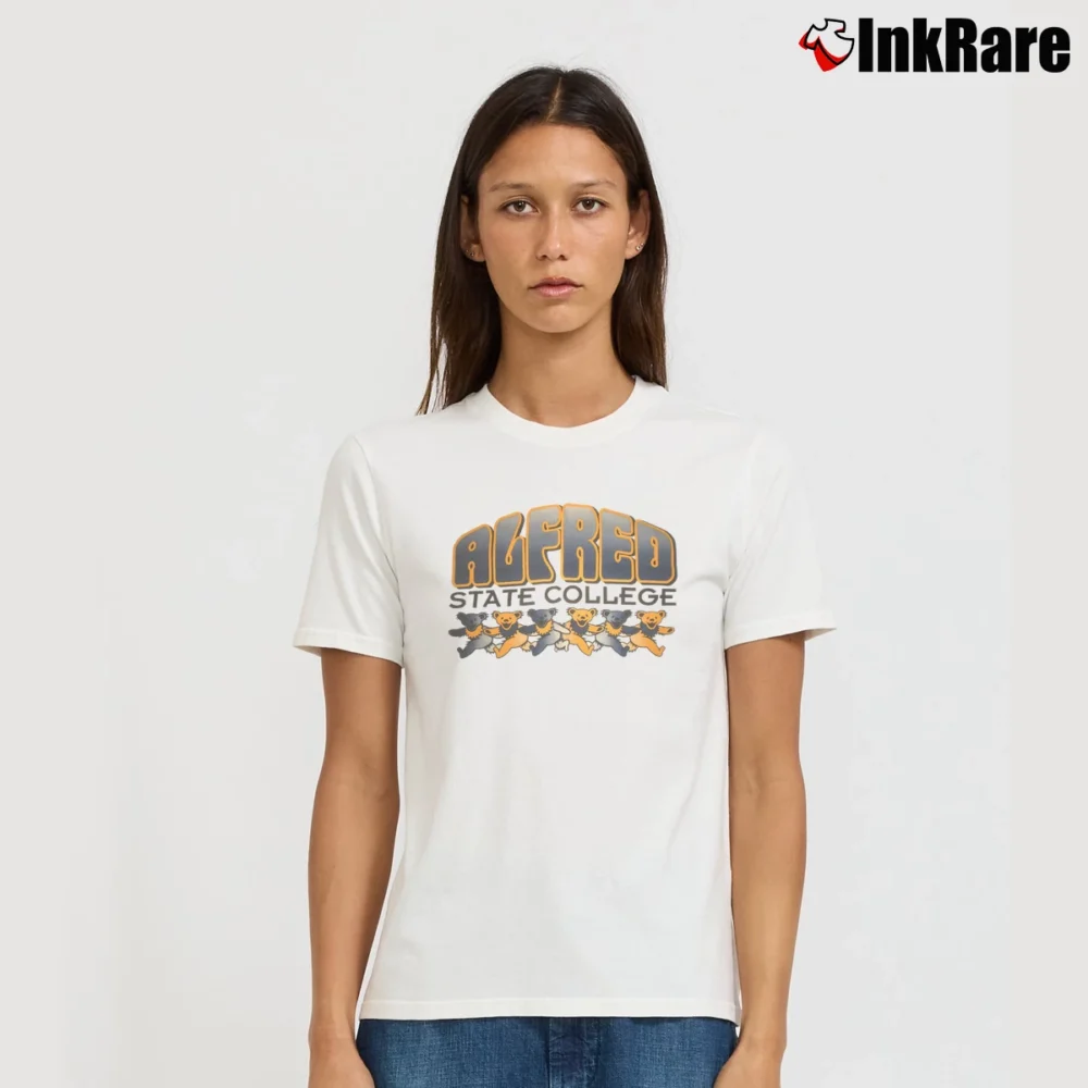 Women’s 1990s Grateful Dead Alfred State College Signature T-Shirt in white | Soft, Flattering Fit