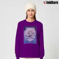 Women’s 1990s Grateful Dead Rose Stealie Tour Long-Sleeve Top in purple | Sleek, Versatile, All-Season