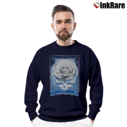 Men’s 1990s Grateful Dead Rose Stealie Tour Crewneck Sweatshirt in navy | Cozy Fabric, Clean Style