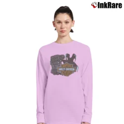 Women’s 1990s Harley Davidson I Rode The Dragon Biker Long-Sleeve Top in light pink | Sleek, Versatile, All-Season