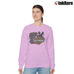 Women’s 1990s Harley Davidson I Rode The Dragon Biker Relaxed Sweatshirt in light pink | Soft, Laid-Back Vibe