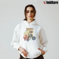 Women’s 1990s Harley Davidson Looney Tunes Yosemite Sam Cozy Hoodie in white | Warm, Structured, Stylish