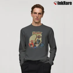 Men’s 1990s Harley Davidson Looney Tunes Yosemite Sam Long-Sleeve Shirt in charcoal | Sleek, Lightweight, Year-Round Wear