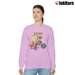 Women’s 1990s Harley Davidson Looney Tunes Yosemite Sam Relaxed Sweatshirt in light pink | Soft, Laid-Back Vibe