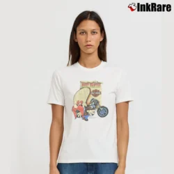 Women’s 1990s Harley Davidson Looney Tunes Yosemite Sam Signature T-Shirt in white | Soft, Flattering Fit